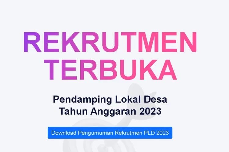 Cara melihat hasil Seleksi Administrasi PLD Kemendesa