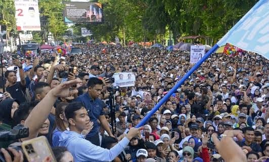 Gibran Rakabuming Hadiri Acara Deklarasi Taruna for Gibran di Makassar (foto: Instagram)