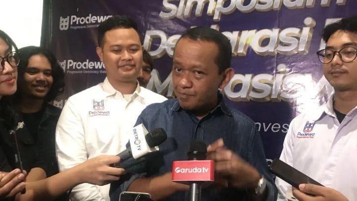 Bantah pernyataan calon wakil presiden nomor urut 3, Mahfud MD soal Ibu Kota Nusantara (IKN) yang disebutnya minim investasi, Menteri Investasi/Badan Koordinasi Penanaman Modal (BKPM) Bahlil Lahadalia sebut sebanyak Rp50 triliun investasi asing sudah masuk.