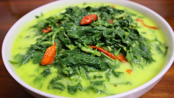 Resep Daun Singkong santan