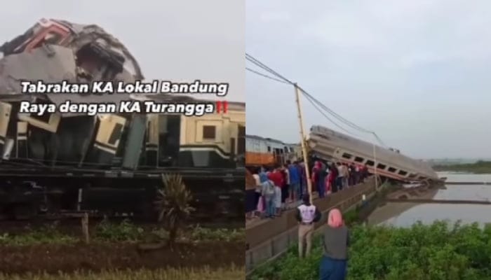 Kecelakaan KA Turangga dan KA Lokal Bandung Raya, 3 Orang Tewas