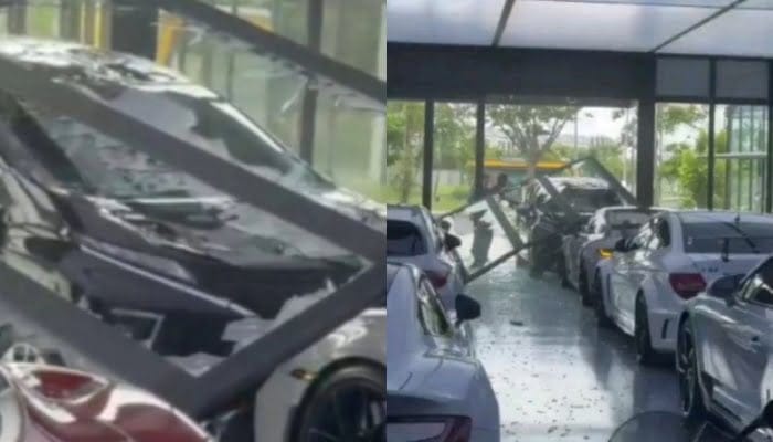 Fakta-fakta Xpander Tabrak Porsche di Showroom PIK 2, Pengemudi Diduga Mabuk