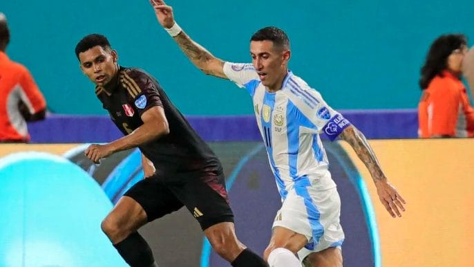 Angel Di Maria memainkan laga terakhirnya bersama Timnas Argentina dengan meraih gelar juara Copa America 2024. (Foto: Antara)