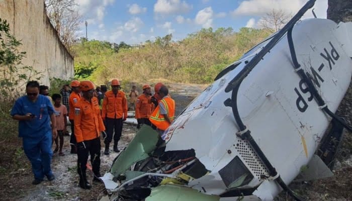 Helikopter Jatuh di Bali, Penumpang dan Pilot Selamat