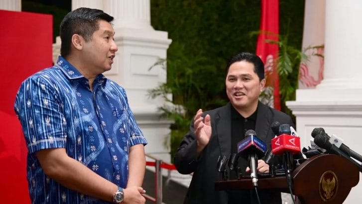 Ketua Umum Persatuan Sepak Bola Seluruh Indonesia (PSSI), Erick Thohir (Foto: Antara)