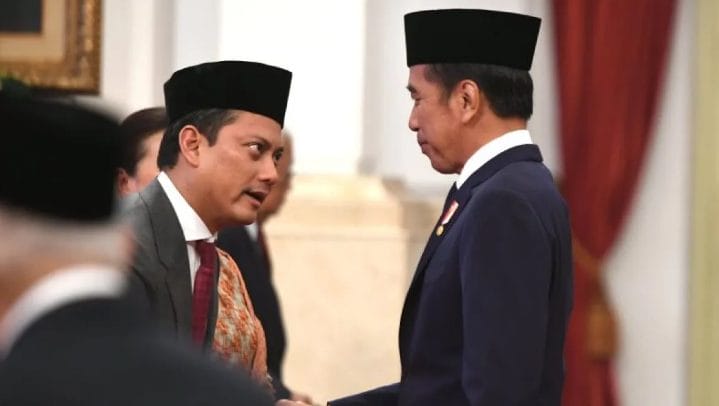 Presiden Joko Widodo (Jokowi) secara resmi melantik Thomas Djiwandono sebagai Wakil Menteri Keuangan (Wamenkeu). (Foto: Antara)