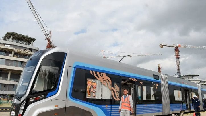 Kereta Tanpa Rel Disebut Jadi Transportasi saat Sidang Kabinet di IKN. (Foto: Antara)