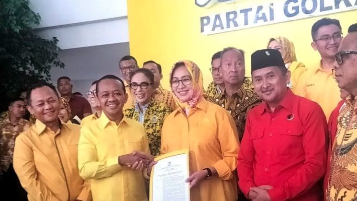 Bahlil menyatakan bahwa Golkar merasa perlu mengusung Airin karena partai tersebut dianggap sebagai rumah bagi Airin.