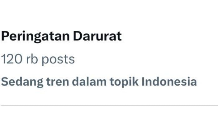 Peringatan Darurat