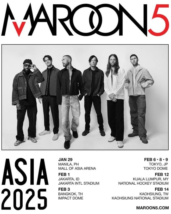 Harga Tiket konser Maroon 5