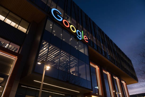 Seattle, USA - Jan 22, 2022: The new Google campus in the south lake union early in the evening.