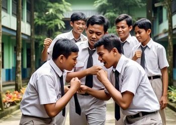 Ilustrasi kenakalan remaja anak SMA. (Foto: AI)