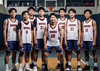 Anak basket di sekolah selalu menjadi idola. (Foto: AI)