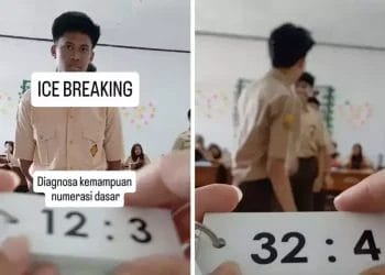 Anak SMA tak bisa matematika dasar. (Foto: TikTok)