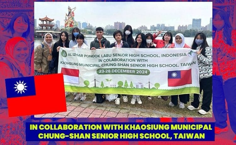 Lima murid dari Al-Izhar Pondok Labu yang berkesempatan mengikuti Asian Student Exchange Program (ASEP) 2024 di Kaohsiung Municipal Chung-Shan Senior High School, Taiwan. (Foto: Instagram)