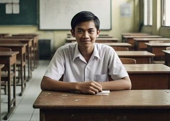 Ilustrasi anak SMA yang sulit dapat pacar karena tak punya kelebihan. (Foto: AI)