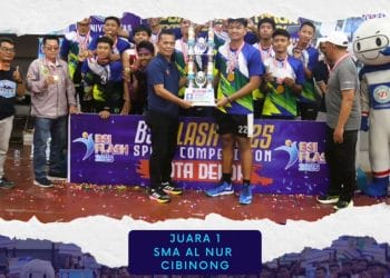 Tim voli putra SMA Al Nur Cibinong kembali sabet juara di ajang Volleyball Competition BSI FLASH 2025. (Foto: Instagram)